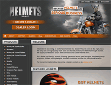 Tablet Screenshot of helmetsinc.com